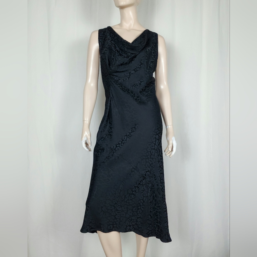 Zero + Maria Cornejo slip dress Animal Print Black sz 8
